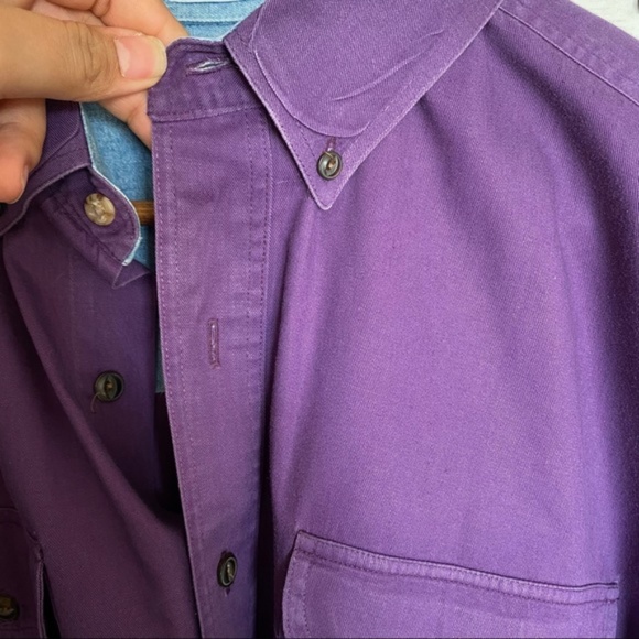 CHAPS RALPH LAUREN long sleeve casual button down vintage size large - Picture 6 of 11